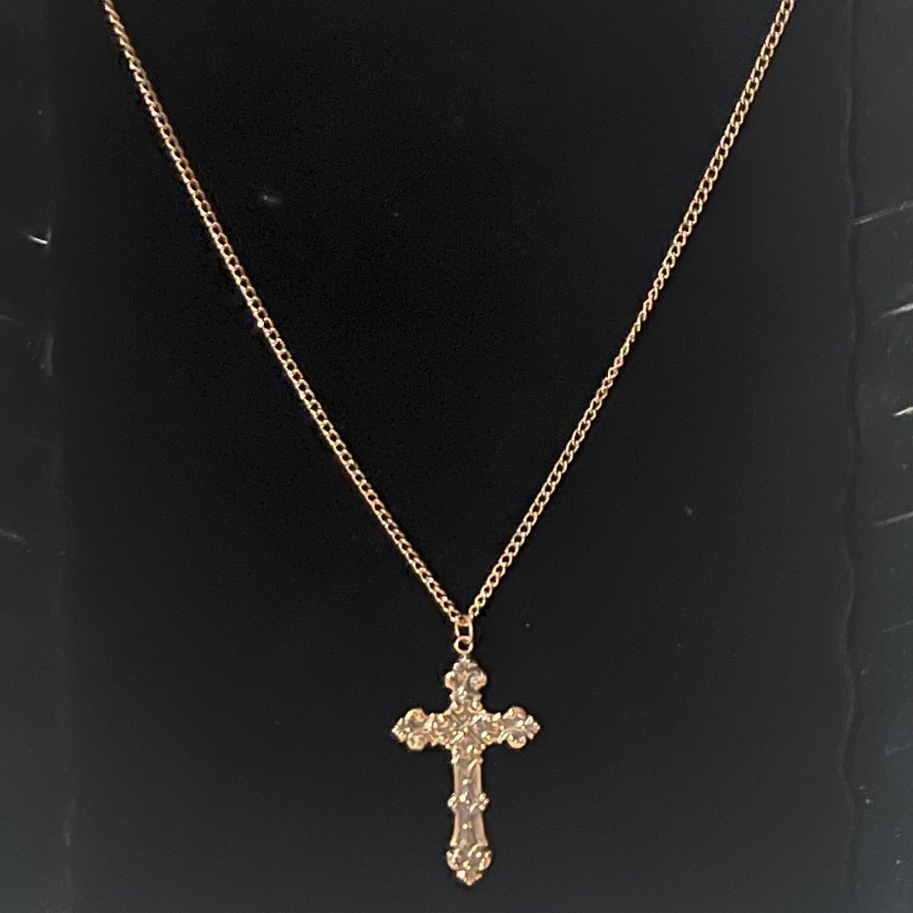Copper Cross Necklace